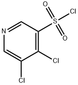 4,5-Dichloro-pyridine-3-sulfonyl chloride 化学構造式