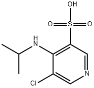 5-Chloro-4-isopropylamino-pyridine-3-sulfonic acid Struktur