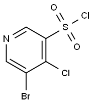 5-Bromo-4-chloro-pyridine-3-sulfonyl chloride Struktur