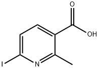 6-Iodo-2-methyl-nicotinic acid 化学構造式