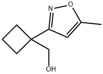(1-(5-甲基异噁唑-3-基)环丁基)甲醇, 1352535-59-1, 结构式