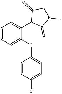 3-(2-(4-chlorophenoxy)phenyl)-1-methylpyrrolidine-2,4-dione Structure