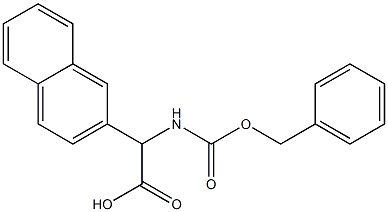 2-{[(benzyloxy)carbonyl]amino}-2-(naphthalen-2-yl)acetic acid, 1352998-96-9, 结构式