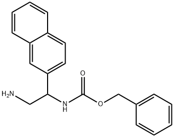 benzyl N-[2-amino-1-(naphthalen-2-yl)ethyl]carbamate Structure