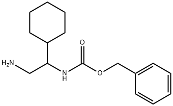 benzyl N-(2-amino-1-cyclohexylethyl)carbamate, 1353000-07-3, 结构式
