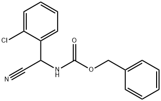 benzyl N-[(2-chlorophenyl)(cyano)methyl]carbamate Struktur