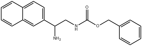 benzyl N-[2-amino-2-(naphthalen-2-yl)ethyl]carbamate, 1353000-17-5, 结构式