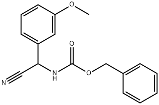 benzyl N-[cyano(3-methoxyphenyl)methyl]carbamate, 1353000-18-6, 结构式