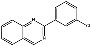 2-(3-クロロフェニル)キナゾリン 化学構造式
