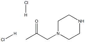 1-piperazin-1-ylacetone dihydrochloride Structure