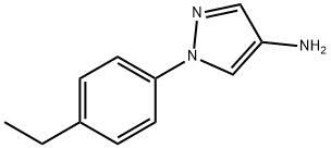 1-(4-Ethyl-phenyl)-1H-pyrazol-4-ylamine 结构式