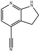 2,3-dihydro-1H-pyrrolo[2,3-b]pyridine-4-carbonitrile 结构式