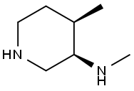 (3R,4R)-N,4-dimethyl-piperidin-3-amine 化学構造式