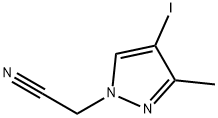 (4-碘-3-甲基-吡唑-1-基)-乙腈,1354704-12-3,结构式