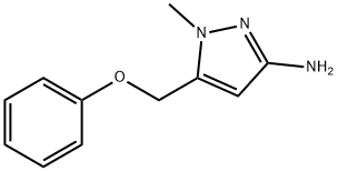 1-Methyl-5-phenoxymethyl-1H-pyrazol-3-ylamine 结构式