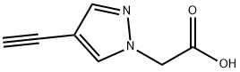 (4-Ethynyl-pyrazol-1-yl)-acetic acid Struktur