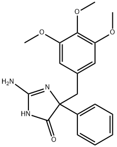 2-amino-5-phenyl-5-[(3,4,5-trimethoxyphenyl)methyl]-4,5-dihydro-1H-imidazol-4-one,1354916-47-4,结构式