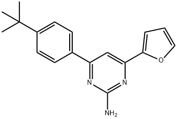 4-(4-tert-butylphenyl)-6-(furan-2-yl)pyrimidin-2-amine Structure