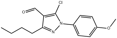 3-butyl-5-chloro-1-(4-methoxyphenyl)-1H-pyrazole-4-carbaldehyde, 1354916-81-6, 结构式