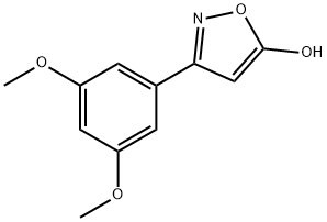 3-(3,5-dimethoxyphenyl)-1,2-oxazol-5-ol 结构式