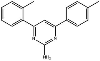 4-(2-methylphenyl)-6-(4-methylphenyl)pyrimidin-2-amine Structure