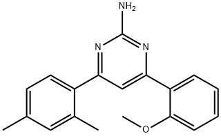 4-(2,4-dimethylphenyl)-6-(2-methoxyphenyl)pyrimidin-2-amine Structure