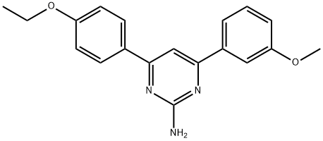 4-(4-ethoxyphenyl)-6-(3-methoxyphenyl)pyrimidin-2-amine,1354920-37-8,结构式