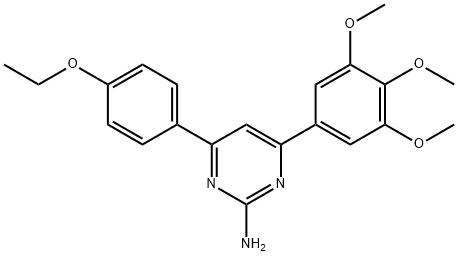 4-(4-ethoxyphenyl)-6-(3,4,5-trimethoxyphenyl)pyrimidin-2-amine Struktur