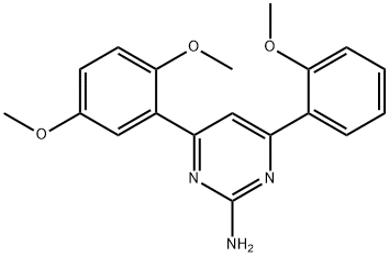 4-(2,5-dimethoxyphenyl)-6-(2-methoxyphenyl)pyrimidin-2-amine,1354920-54-9,结构式