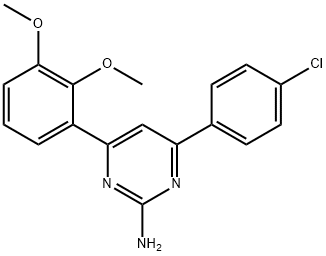 4-(4-chlorophenyl)-6-(2,3-dimethoxyphenyl)pyrimidin-2-amine|