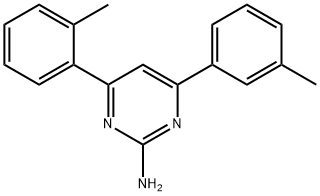 4-(2-methylphenyl)-6-(3-methylphenyl)pyrimidin-2-amine Structure