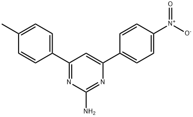 4-(4-methylphenyl)-6-(4-nitrophenyl)pyrimidin-2-amine Struktur