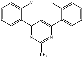 4-(2-chlorophenyl)-6-(2-methylphenyl)pyrimidin-2-amine Structure