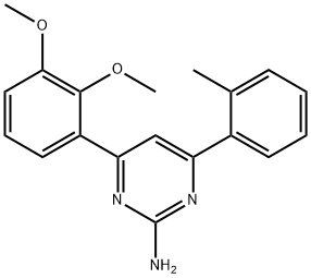 4-(2,3-dimethoxyphenyl)-6-(2-methylphenyl)pyrimidin-2-amine Structure