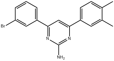 4-(3-bromophenyl)-6-(3,4-dimethylphenyl)pyrimidin-2-amine|4-(3-bromophenyl)-6-(3,4-dimethylphenyl)pyrimidin-2-amine