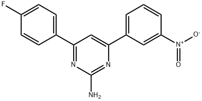 4-(4-fluorophenyl)-6-(3-nitrophenyl)pyrimidin-2-amine Structure
