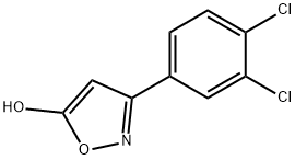 3-(3,4-ジクロロフェニル)-1,2-オキサゾール-5-オール 化学構造式