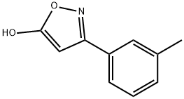 3-(3-メチルフェニル)-1,2-オキサゾール-5-オール 化学構造式