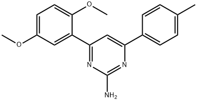 4-(2,5-dimethoxyphenyl)-6-(4-methylphenyl)pyrimidin-2-amine,1354939-99-3,结构式