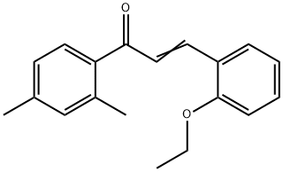 (2E)-1-(2,4-dimethylphenyl)-3-(2-ethoxyphenyl)prop-2-en-1-one Structure