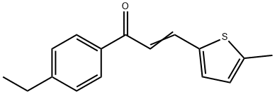 (2E)-1-(4-ethylphenyl)-3-(5-methylthiophen-2-yl)prop-2-en-1-one Structure