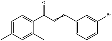 (2E)-3-(3-bromophenyl)-1-(2,4-dimethylphenyl)prop-2-en-1-one Structure