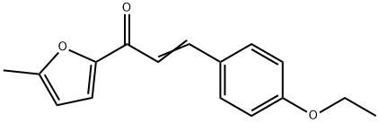 (2E)-3-(4-ethoxyphenyl)-1-(5-methylfuran-2-yl)prop-2-en-1-one Struktur