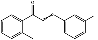 (2E)-3-(3-fluorophenyl)-1-(2-methylphenyl)prop-2-en-1-one Structure