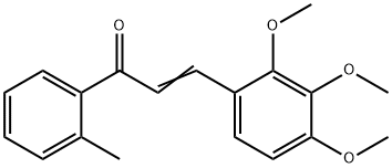 (2E)-1-(2-methylphenyl)-3-(2,3,4-trimethoxyphenyl)prop-2-en-1-one 结构式