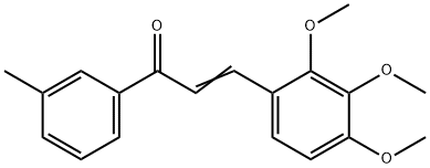 (2E)-1-(3-methylphenyl)-3-(2,3,4-trimethoxyphenyl)prop-2-en-1-one Structure