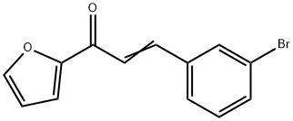 (2E)-3-(3-bromophenyl)-1-(furan-2-yl)prop-2-en-1-one Structure