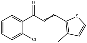 (2E)-1-(2-chlorophenyl)-3-(3-methylthiophen-2-yl)prop-2-en-1-one, 1354941-40-4, 结构式