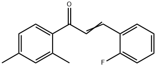 (2E)-1-(2,4-dimethylphenyl)-3-(2-fluorophenyl)prop-2-en-1-one Structure