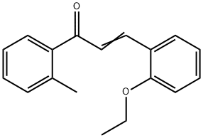 (2E)-3-(2-エトキシフェニル)-1-(2-メチルフェニル)プロプ-2-エン-1-オン 化学構造式